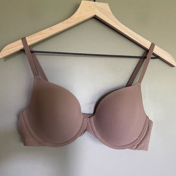 NWT SKIMS Underwire Fits Everybody T-Shirt Bra In Oxide Brown - Picture 4 of 9